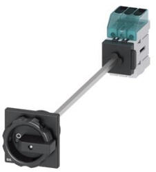 Siemens 3LD3048-0TK51 75kW szerelő lapra kivezetett hajtással fekete kar főkapcsoló