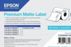 Epson C33S045740 Premium Matte, a ColorWorks esetében, 105x210mm, 282db, fehér öntapadó címkék (C33S045740)