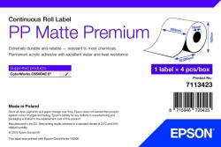 Epson 7113423 PP Matte, a ColorWorks esetében, 210mmx55m, polipropilén, fehér öntapadó címkék (7113423)