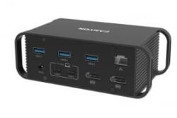 CANYON 14 portos USB-C multiport dokkoló állomás szürke (CNS-HDS95ST)