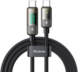 Mcdodo CA-3611 USB-C - USB-C kábel, automatikus kikapcsolás, PD 100W, 1.8m (fekete)