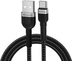 Wozinsky WNBAC1 USB-A / USB-C 2.4A kábel 1 m - fekete
