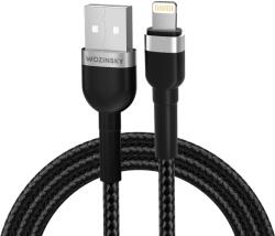 Wozinsky WNBAL2 USB-A / Lightning 2.4A kábel 2 m - fekete