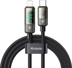 Mcdodo CA-3600 USB-C to Lightning kábel, automatikus kikapcsolás, 36W, 1.2m (fekete)