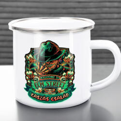 Deconline Customs Személyre szabható Halloweeni FÉM bögre, Freddy Krueger 360ml (DO69327-ALU-MUG)