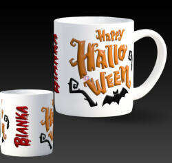 Deconline Customs Happy halloween bögre a te neveddel 330 ml (DO129130)