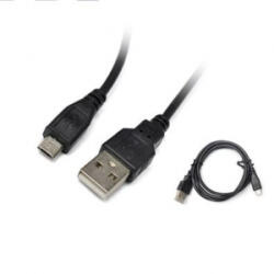 Iris USB-A - MicroUSB kábel 15cm fekete (CX-102)