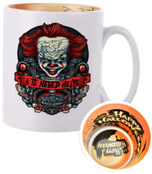 Deconline Customs Személyre szabható Halloweeni bögre, Pennywise 300ml Mintás belsővel (DO69326-HW-MUG)