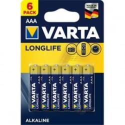 VARTA Longlife alkáli elem AAA 6db (4103101416) (4103101416)