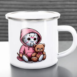 Deconline Customs Halloweeni FÉM bögre, Creepy girl 360ml (DO69339-ALU-MUG)