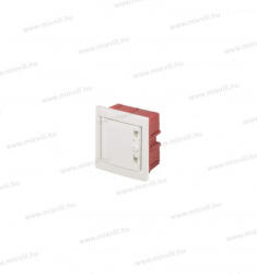 Elettrocanali EC 63004CE fehér 4 modulos süllyesztett lakáselosztó fehér színű ajtóval IP40