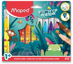Maped Markere Maped Jungle Fever Jumbo 12 buc (0081-9846900)