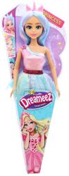 Dreameez Papusa printesa cu par albastru si rochie blue, Dreameez Papusa