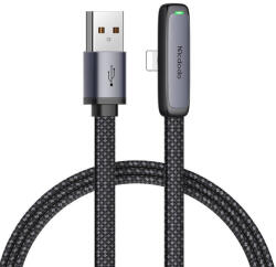 Mcdodo CA-2790 USB-ről villámra csatlakozó szögkábel, 1.2m (fekete) (CA-2790) - mi-one