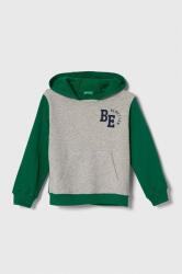 Benetton gyerek melegítőfelső pamutból mintás, kapucnis - többszínű 82 - answear - 11 990 Ft
