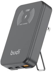 budi Dual USB-C/30W + USB-A/18W Vezeték Nélküli Töltő MagSafe 15W-al (336)