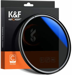 K&F Concept 43mm MC-CPL Polárszűrő - Polarizált Blue (kék) filter (KF01.1432)