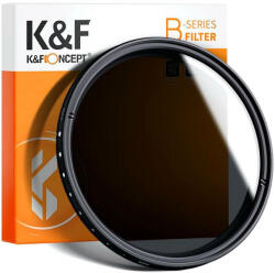 K&F Concept 58mm ND2-ND400 Variálható ND szűrő - NDX Állítható objektív filter (KF01.1109)