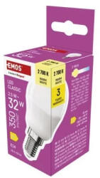 EMOS LED izzó Classic Mini Globe / E14 / 2, 5 W (32 W) / 350 lm / Meleg fehér (ZQ1D11)