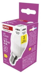 EMOS LED izzó Classic Mini Globe / E14 / 2, 5 W (32 W) / 350 lm / Természetes fehér (ZQ1D13)