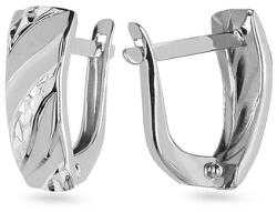 Heratis Forever Fehérarany fülbevaló gravírozással Evie IZ14894A