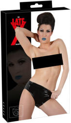 Late X LATEX - női bugyi belső dildóval (fekete) (29501111031) - padlizsan