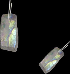  Pandantiv Cuart Angel Aura cu Gaura Cristal Natural Brut - 35-42 x 16-28 mm - 1 Buc
