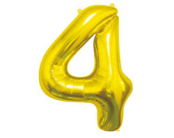 Godan Gold, Arany 4-es szám fólia lufi 85 cm MLG180961 (MLG180961)