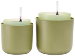Plastia Tolita önöntöző cserép 19 cm zöld