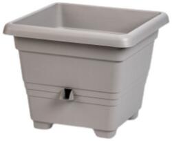 Plastia Bergamot önöntöző cserép 35x35cm szürke