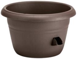 Plastia Siesta önöntöző cserép 25cm csoki