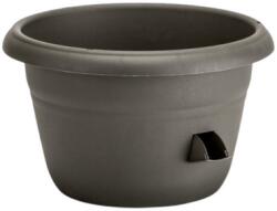 Plastia Siesta önöntöző cserép 25cm antracit