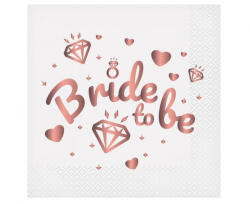 GoDan Bride To Be White szalvéta 20 db-os 33x33 cm MLG166637 (MLG166637)