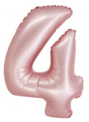 Godan Rózsaszín 4-es Light Pink Mat szám fólia lufi 76 cm MLG159097 (MLG159097)
