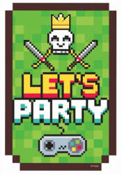 Godan Game On party meghívó 6 db-os MLG140224 (MLG140224)