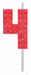 Godan Building Blocks, Építőkocka tortagyertya, számgyertya 4-es MLG132755A (MLG132755A)