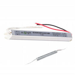 ECOLight Moduláris tápegység LED szalagokhoz, állandó feszültségű Ultra SLIM 1, 5 A 18 W Ecolight (ECOZAS0405)