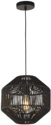 Searchlight Wicker fekete függesztett lámpa (SL-11203-1BK) E27 1 izzós IP20 (11203-1BK)