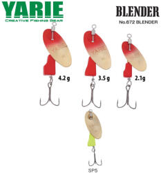 Yarie KÖRFORGÓ YARIE 672 BLENDER 3.5gr SP5 Gold/Lemon