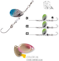 Herakles KÖRFORGÓ CLEVER SPIN 1.5gr Golden Trout