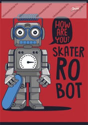 Robot Red kockás füzet, A5/27-32 (COR_UNROB532K)
