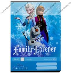 Frozen/Jégvarázs - Family forever vonalas füzet, A5/21-32 (ZI_2018_061_fel)