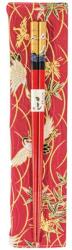 Golden Turtle Evőpálcika Piros Mintás Tokban (Golden Turtle)