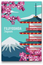  Festés számok szerint - Fujiyoshida, Japán Méret: 40x60cm, Keretezés: Kartonlemezen