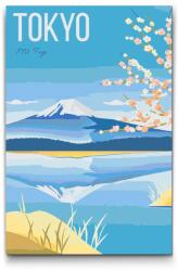  Festés számok szerint - Tokió, Japán Méret: 40x60cm, Keretezés: Kartonlemezen