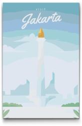  Festés számok szerint - Jakarta, Indonézia Méret: 40x60cm, Keretezés: Keret nélkül (csak a vászon)