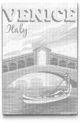  PontPöttyöző - Velence, Olaszország Méret: 40x60cm, Keretezés: Kartonlemezen, Szín: Piros