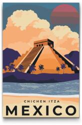  Festés számok szerint - Chichén Itzá, Mexikó Méret: 40x60cm, Keretezés: Kartonlemezen