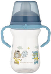 Canpol babies Неразливаща чаша със сламка Canpol - Bonjour Paris, 250 ml, Синя (56/613_blu)