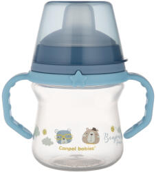 Canpol babies Неразливаща чаша със сламка Canpol - Bonjour Paris, 150 ml, Синя (56/612_blu) - kindermarket